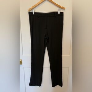 W by Worth Black Ponte Pants with White Side Stripes, Like New, Size 8